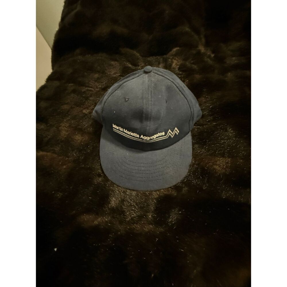 MARTIN MARIETTA‎ ROCK SOLID EMBROIDERED ADJ. OSFM HAT CAP, BLUE